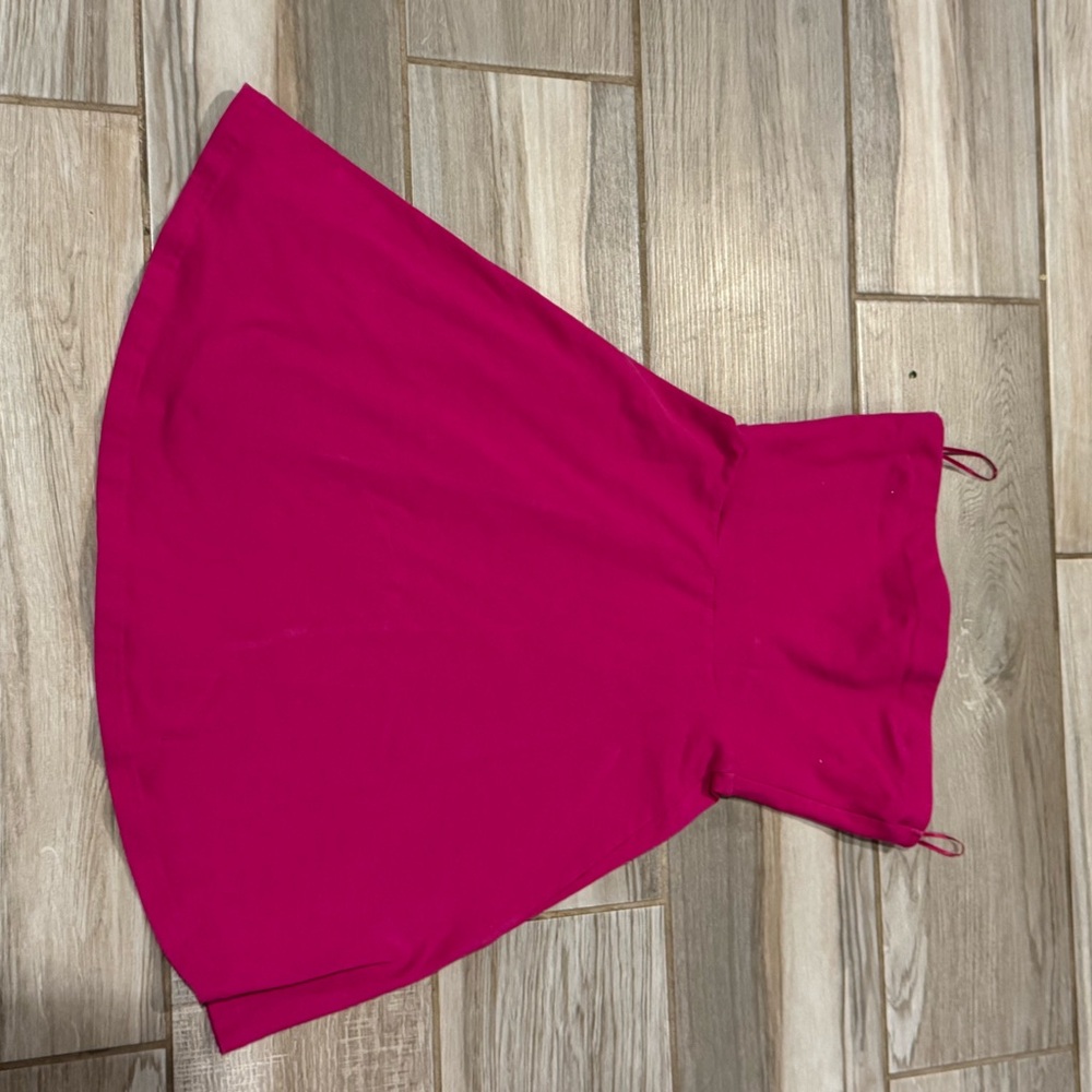 Express magenta Pink Strapless Dress
